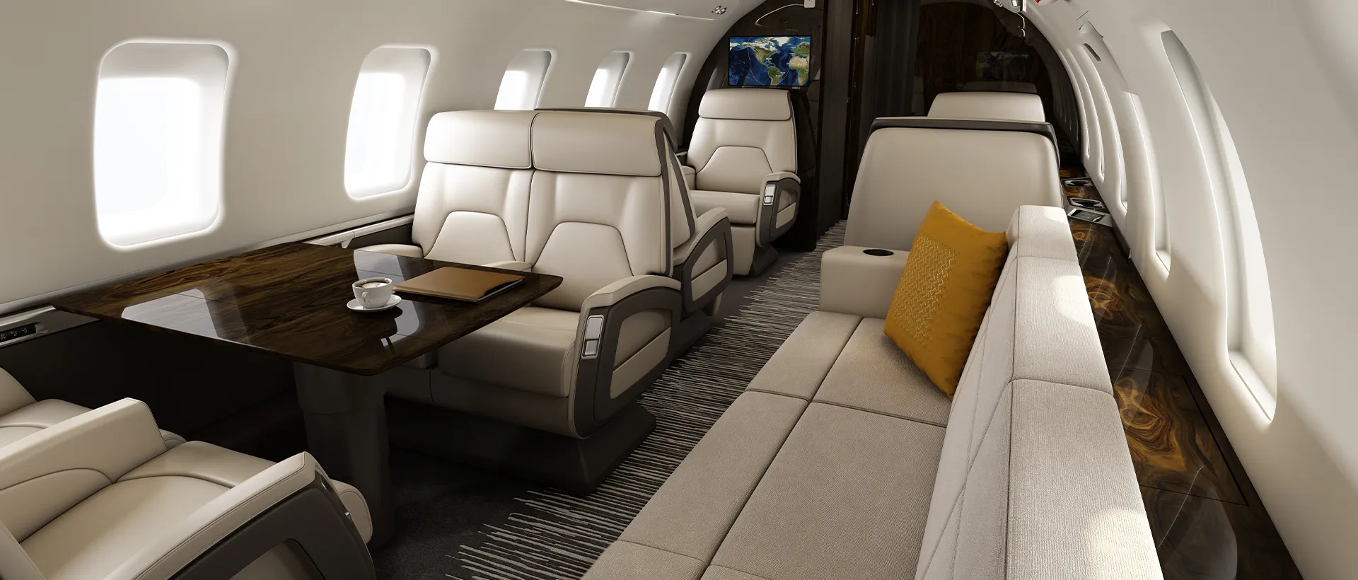 Interior of a Challenger 650