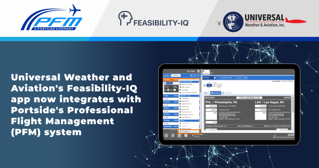 Universal Showcases New Feasibility-IQ Trip Support App Integration with Portside's PFM Scheduling System at SDC2024