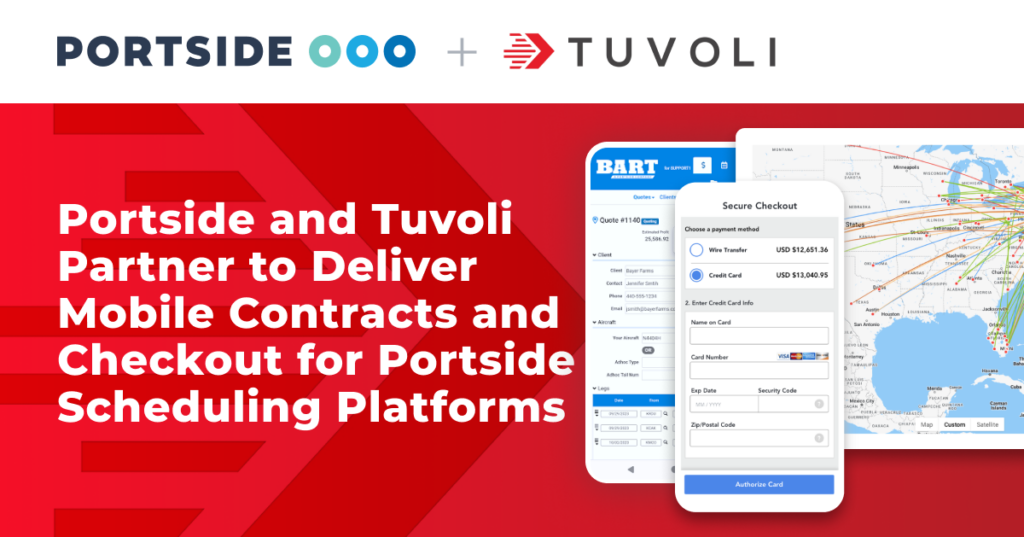 Portside and Tuvoli Partner to Deliver Mobile Contracts and Checkout for Portside Scheduling Platforms